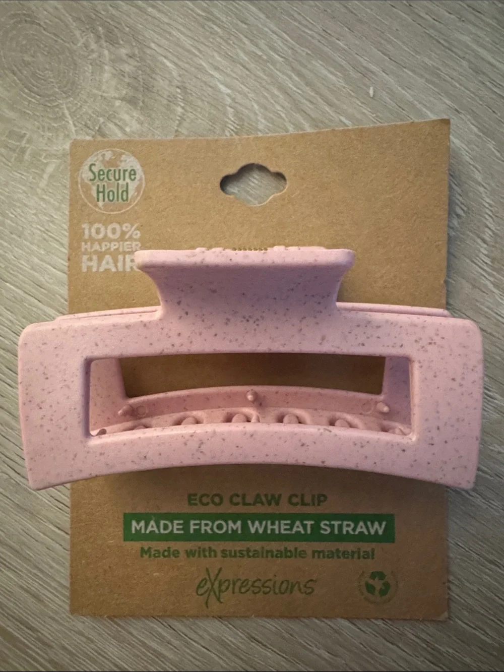 Expressions Speckled Cream Eco Claw Hair Clip Set NEW 🏷️